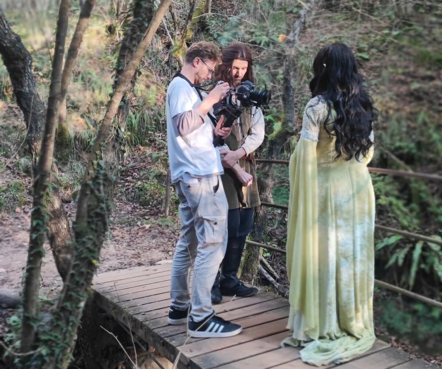 Alberto Chinellato sul set di Strider's Tale